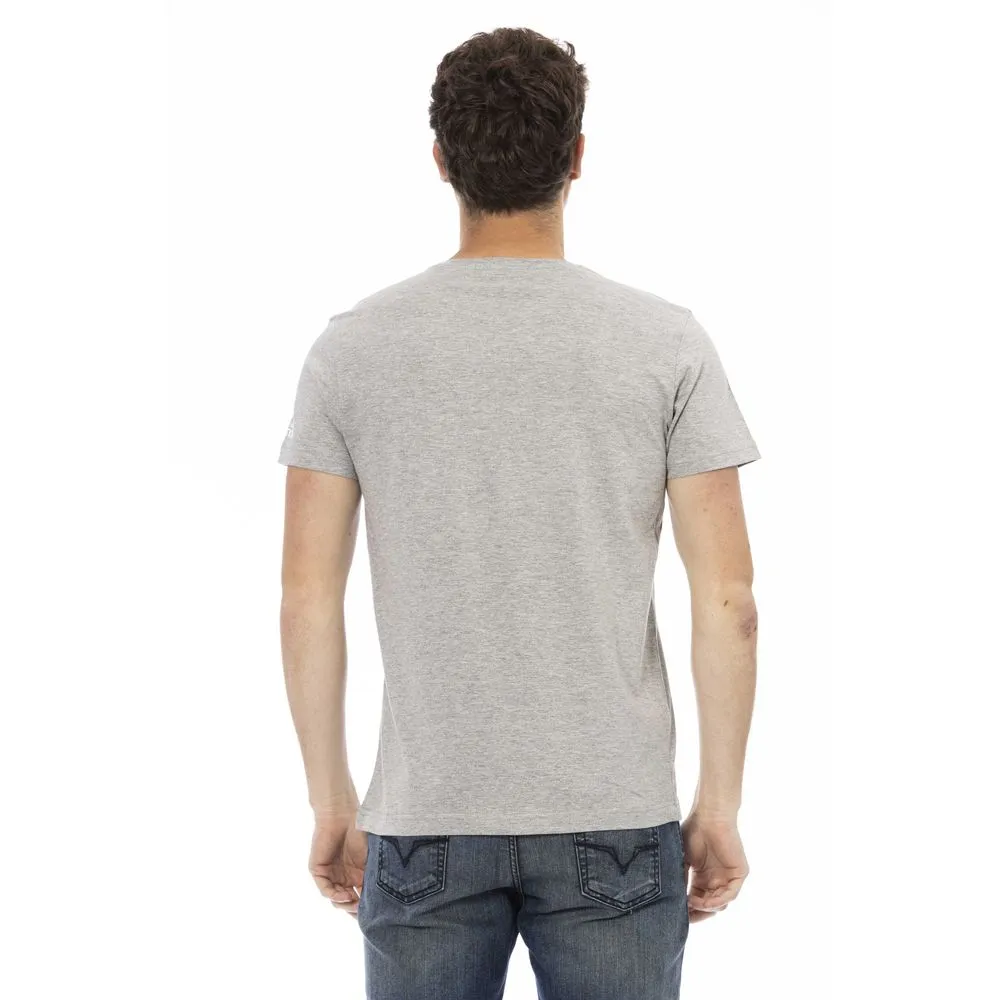 Gray Cotton Men T-Shirt sold by Louxly product image thumbnail 3