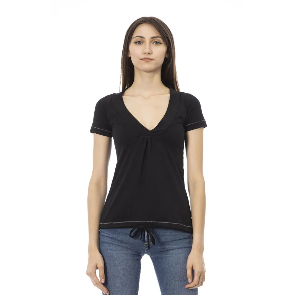 Black Cotton Women Top sold by Louxly