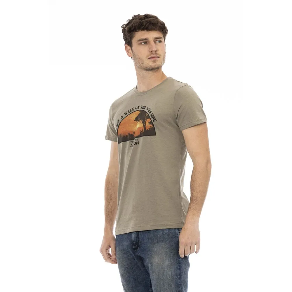 Green Cotton Men T-Shirt sold by Louxly product image thumbnail 2