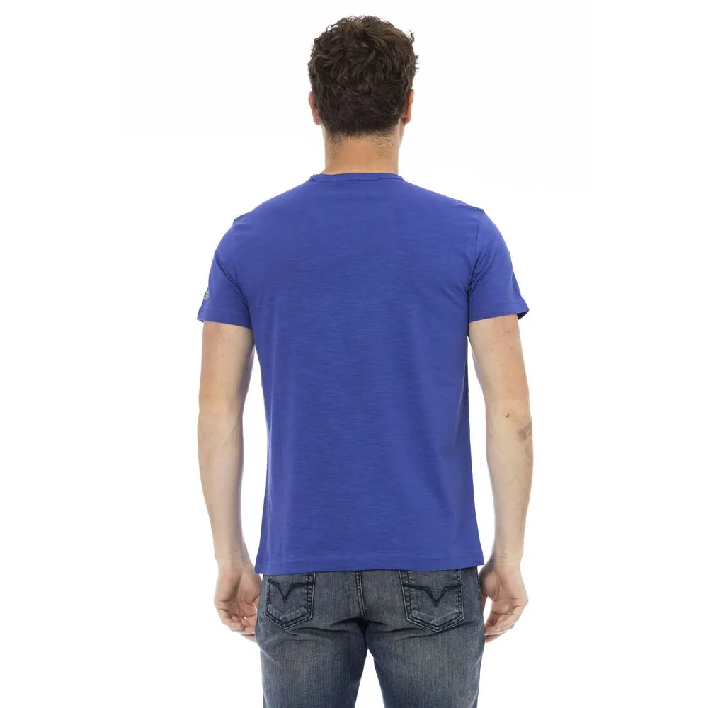 Blue Cotton Men T-Shirt sold by Louxly product image thumbnail 3
