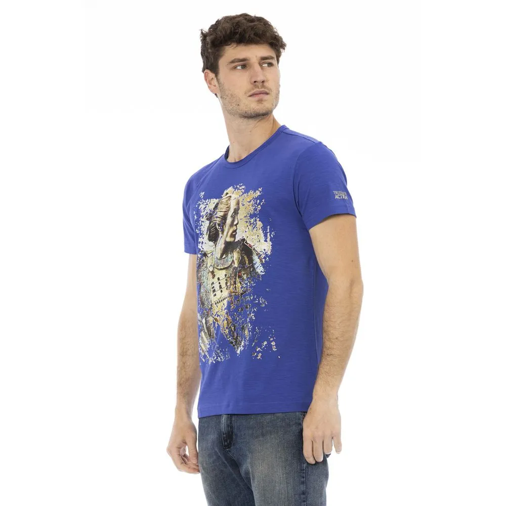 Blue Cotton Men T-Shirt sold by Louxly product image thumbnail 2