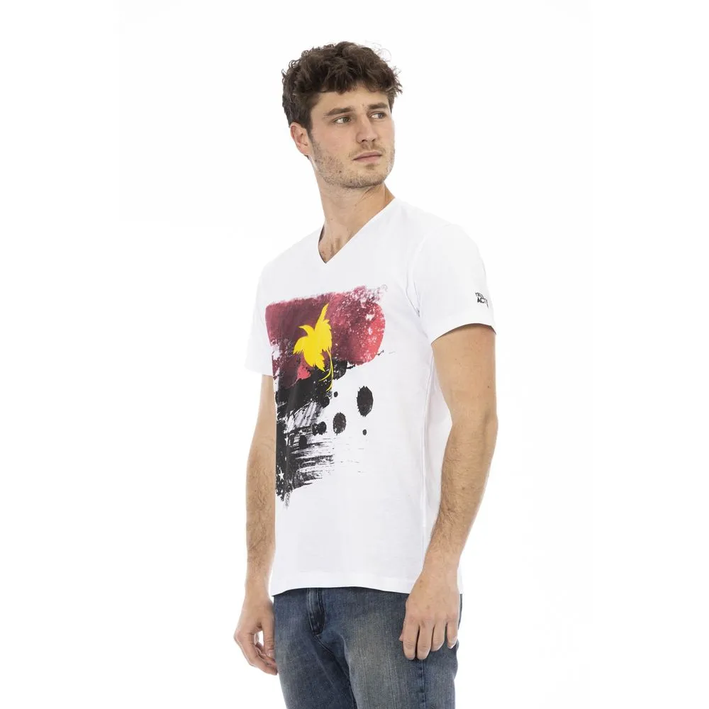 White Cotton Men T-Shirt sold by Louxly product image thumbnail 2