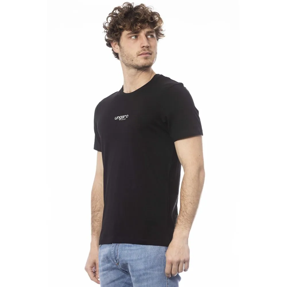 Black Cotton Men T-Shirt sold by Louxly product image thumbnail 2