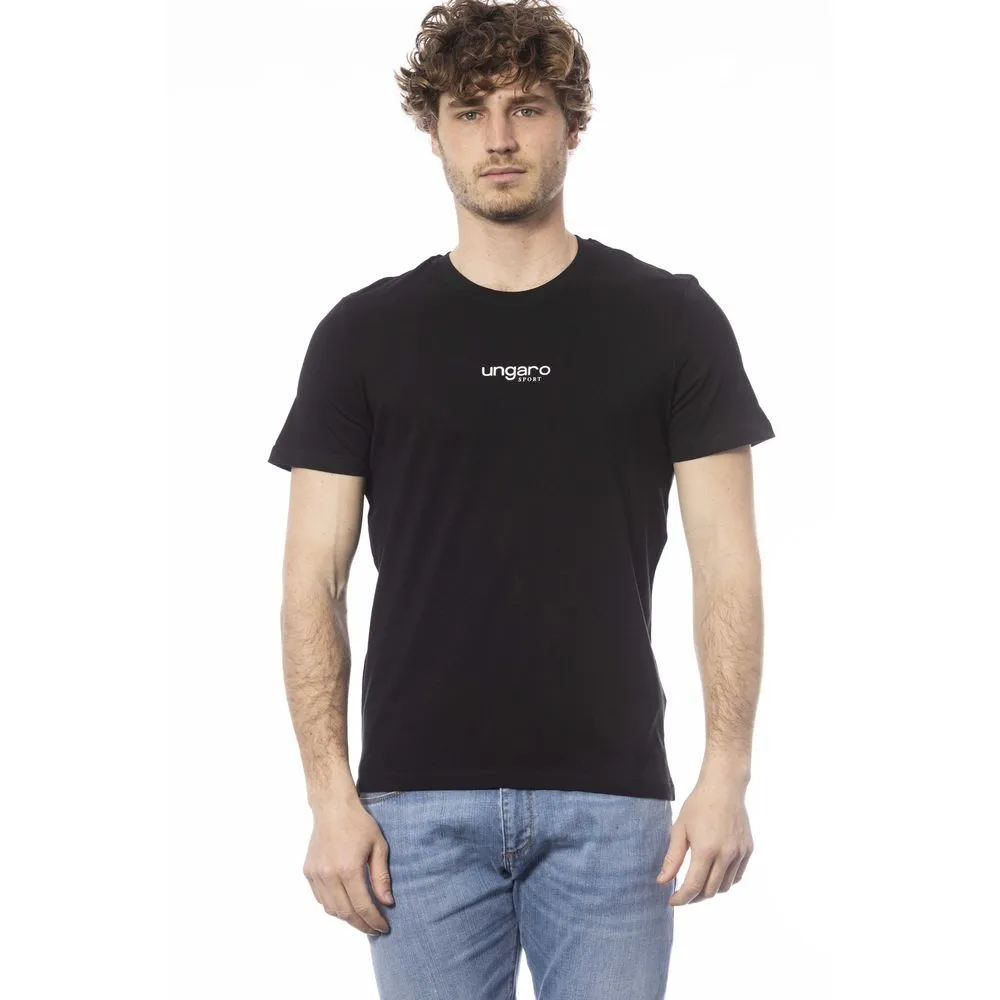 Black Cotton Men T-Shirt sold by Louxly