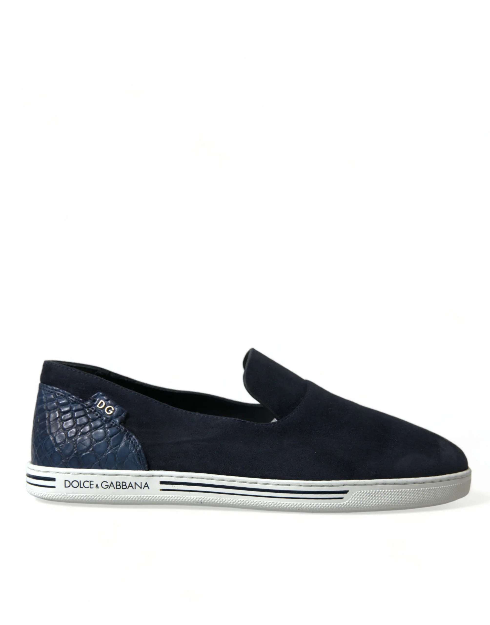 Elegant Blue Suede Leather Loafers sold by Louxly