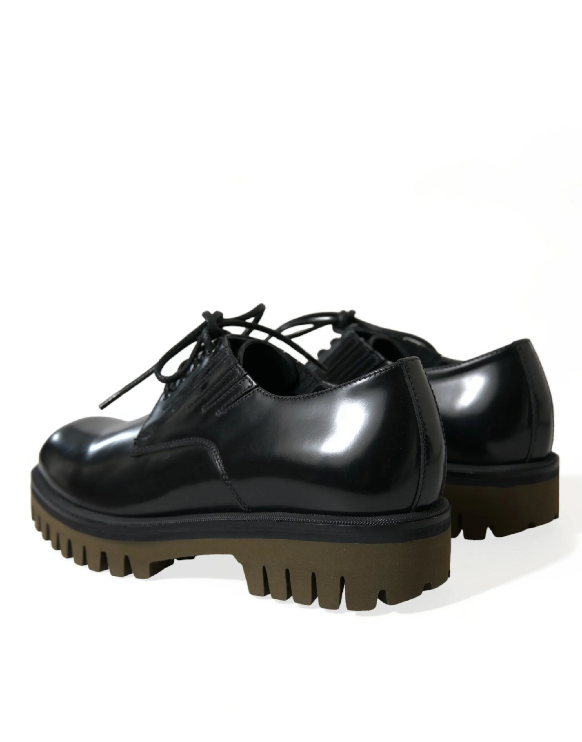 Elegant Black Leather Derby Dress Shoes sold by Louxly product image thumbnail 4