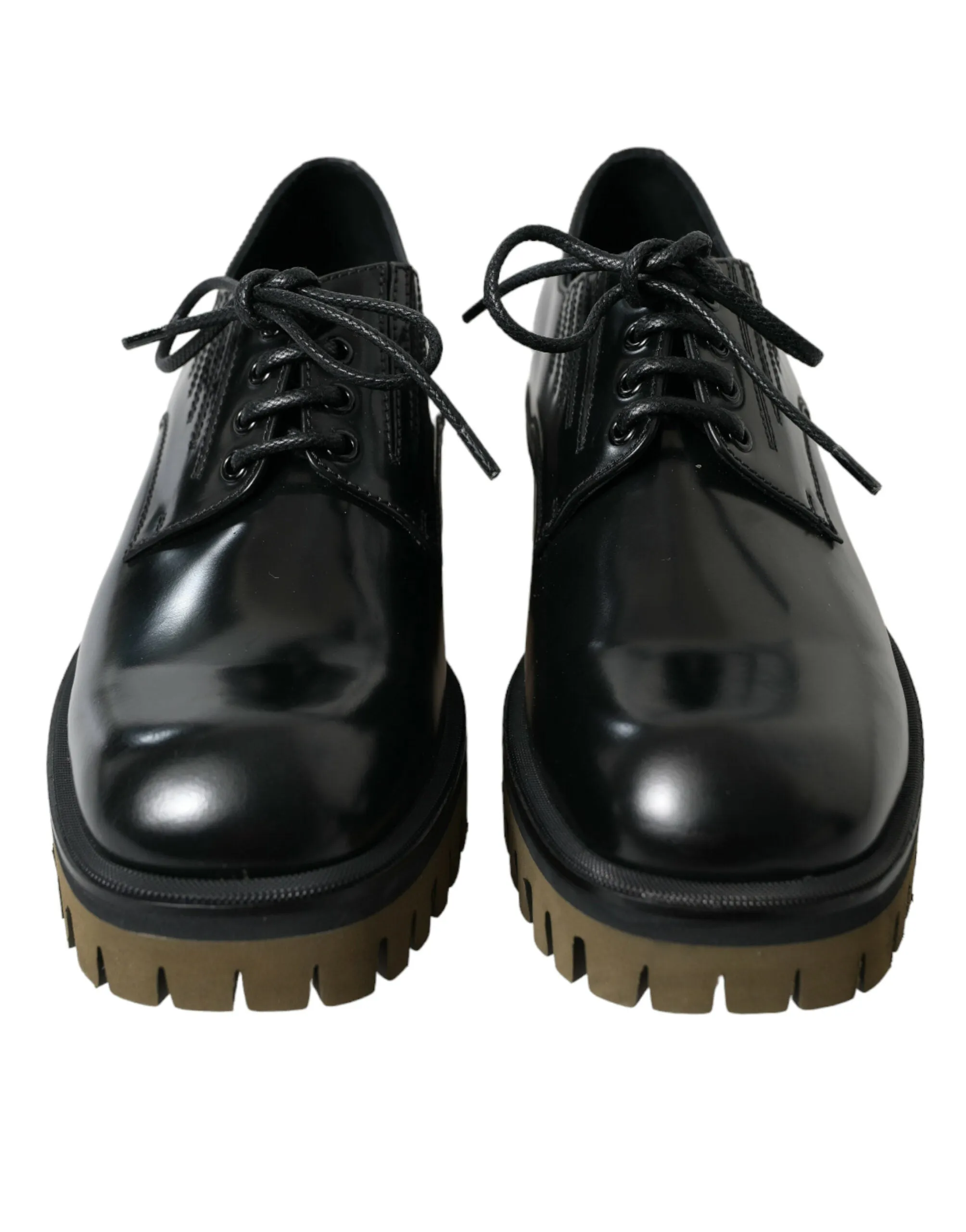 Elegant Black Leather Derby Dress Shoes sold by Louxly product image thumbnail 2