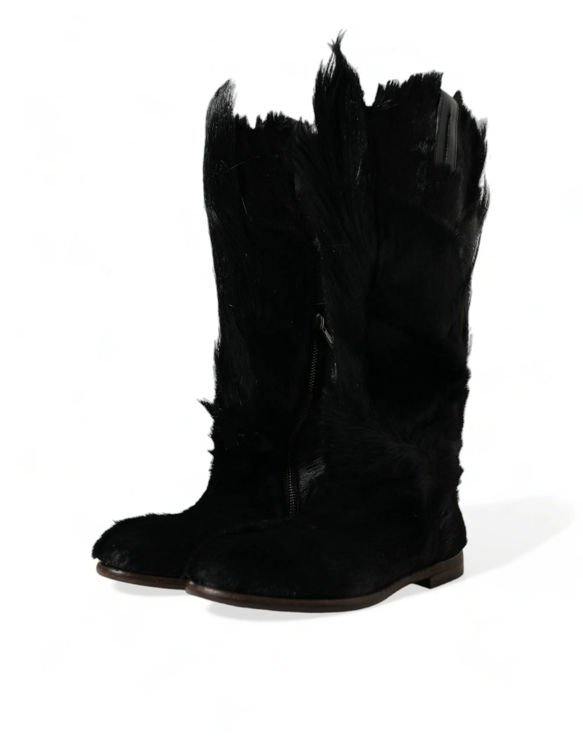 Opulent Gazelle Fur Mid Calf Boots sold by Louxly product image thumbnail 3