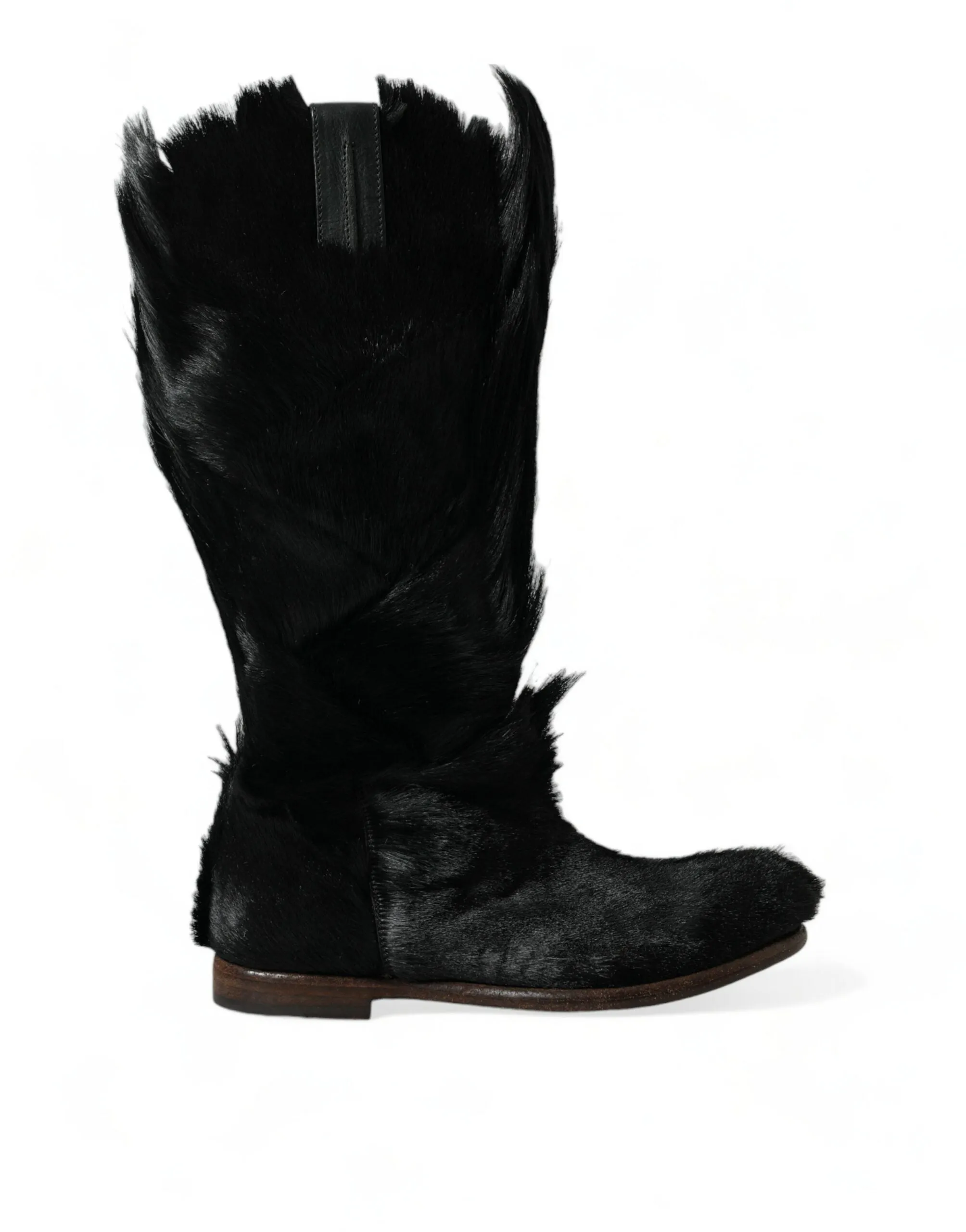 Opulent Gazelle Fur Mid Calf Boots sold by Louxly
