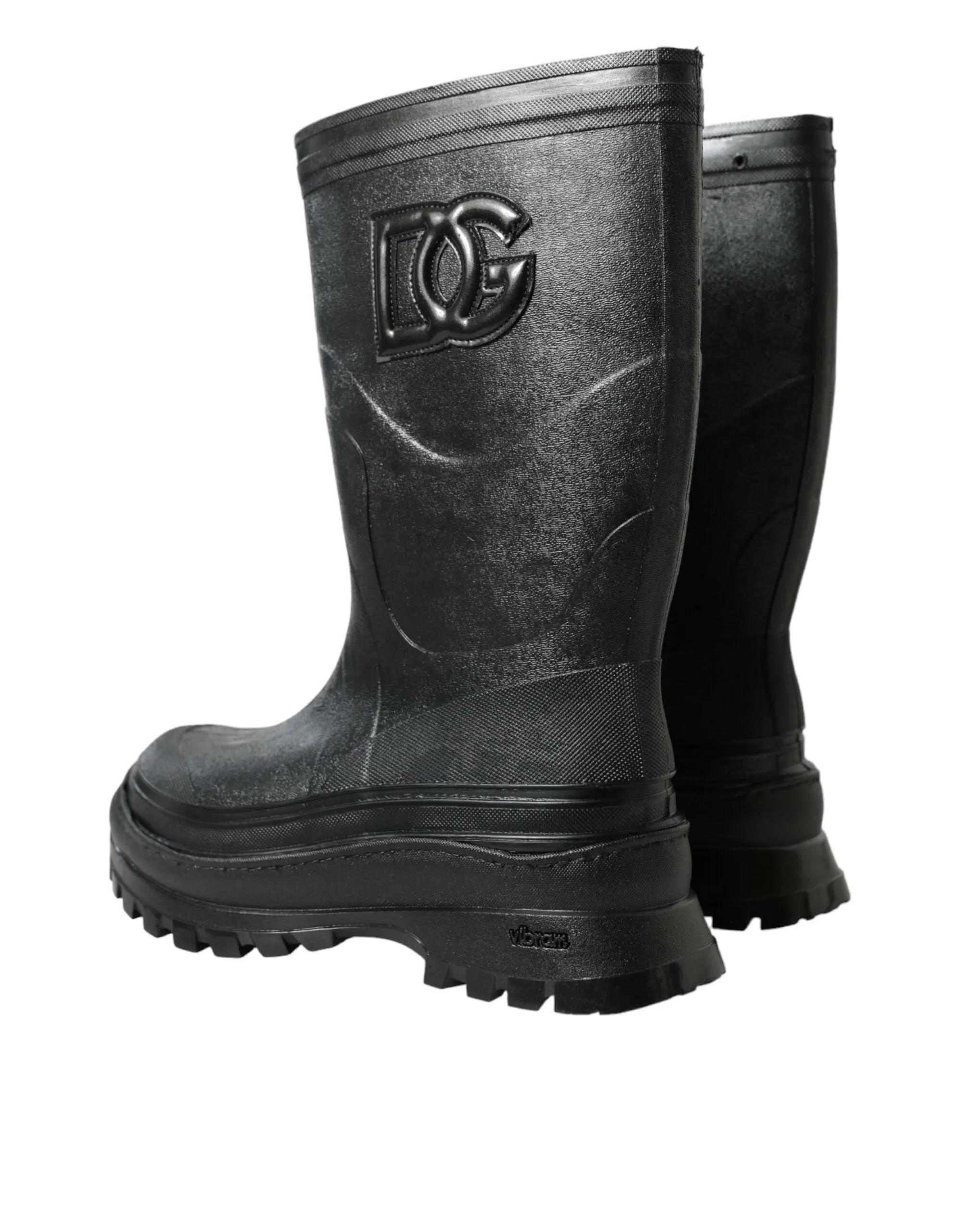 Sleek Metallic Rubber Rain Boots with DG Logo sold by Louxly product image thumbnail 4