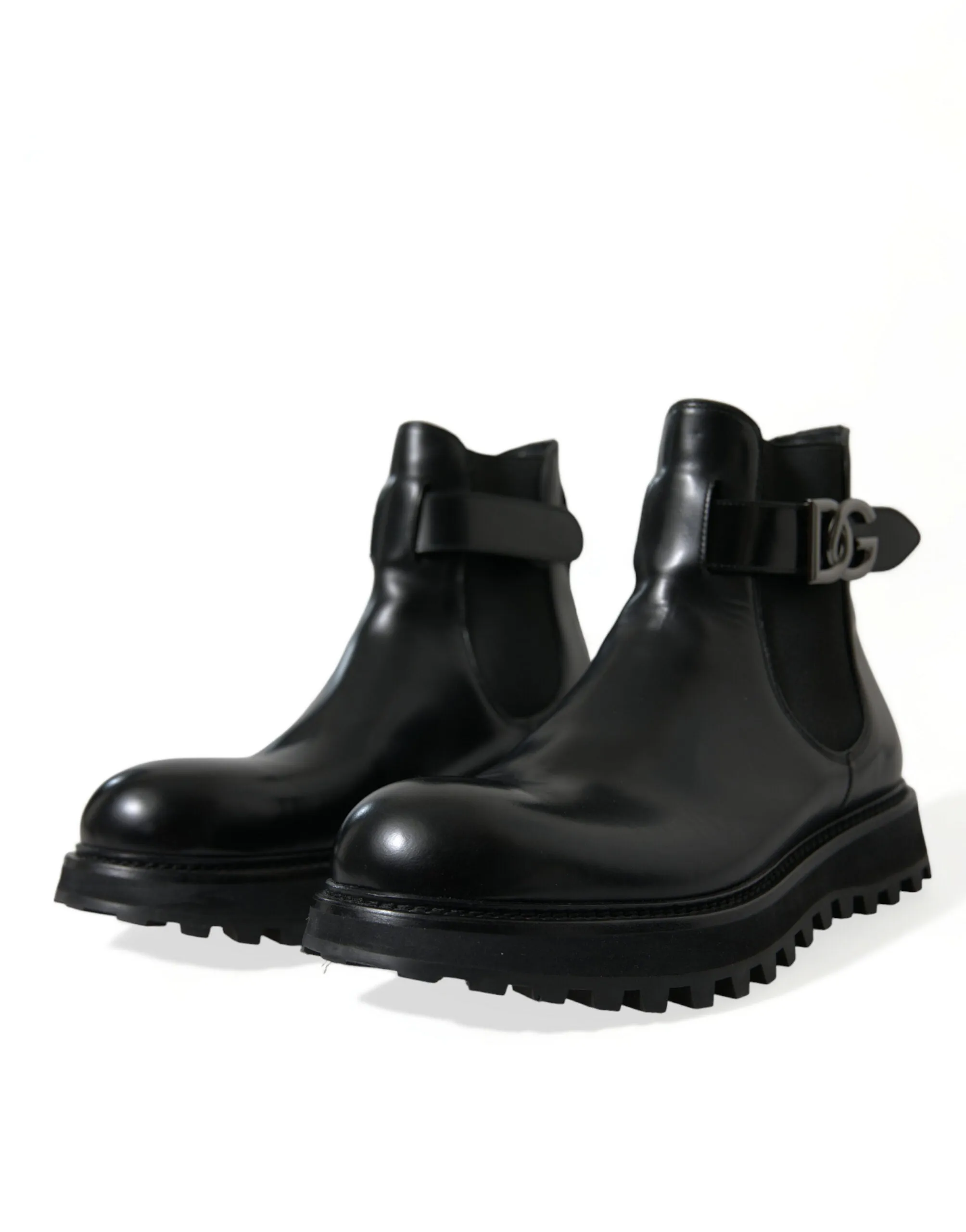 Elegant Black Calf Leather Chelsea Boots sold by Louxly product image thumbnail 3