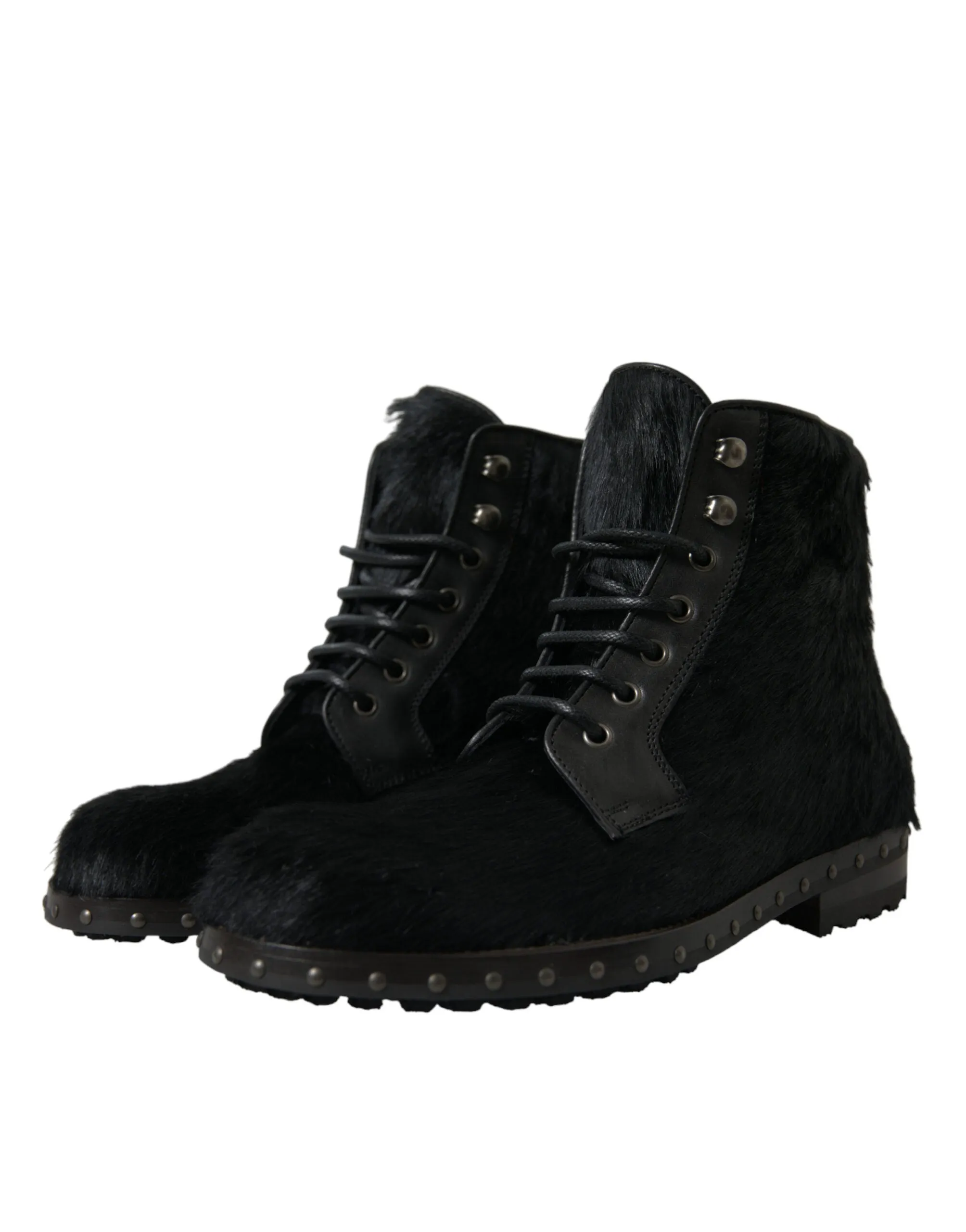 Elegant Black Calf Leather Lace-Up Boots sold by Louxly product image thumbnail 3