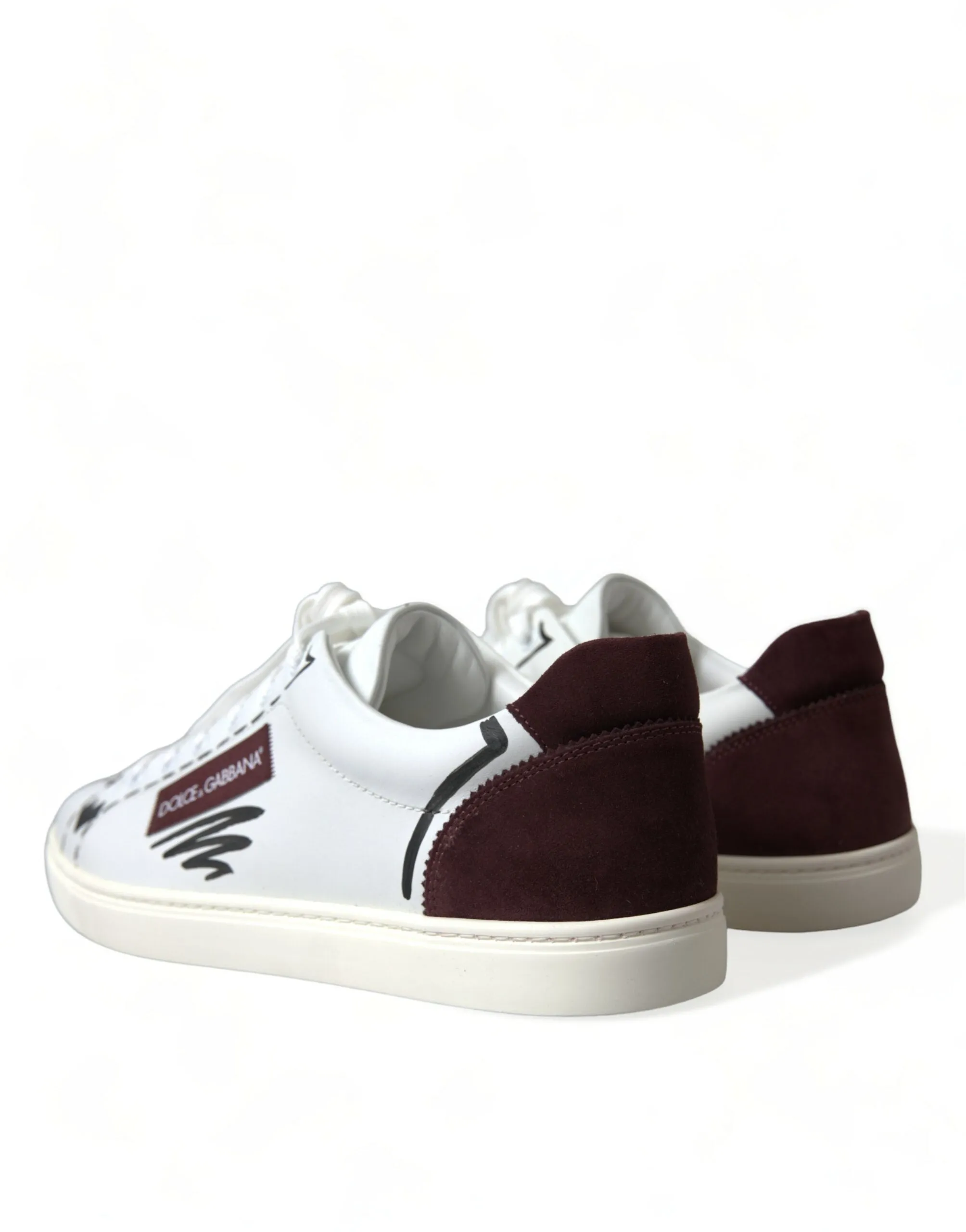 Exclusive White Bordeaux Low Top Sneakers sold by Louxly product image thumbnail 4
