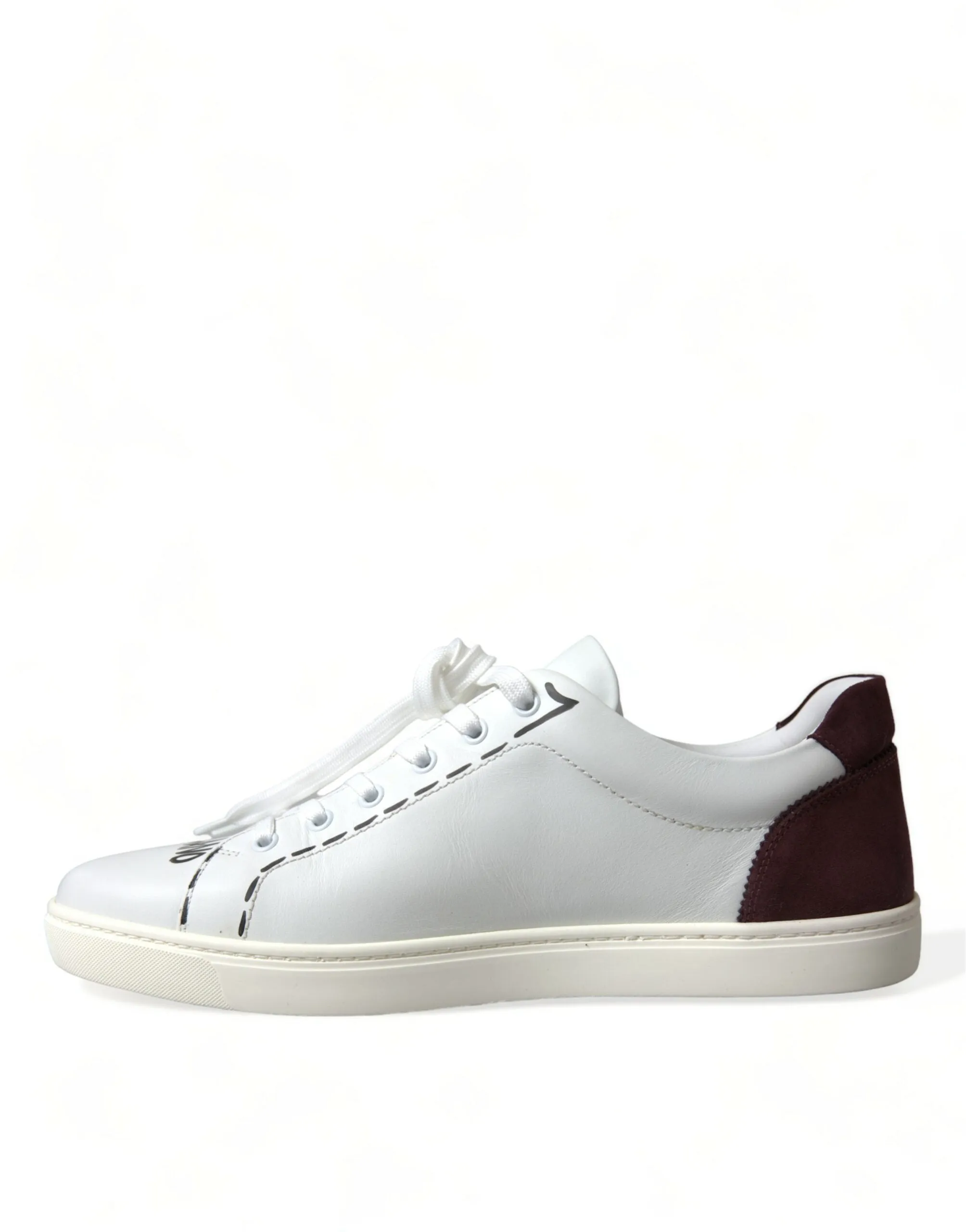 Exclusive White Bordeaux Low Top Sneakers sold by Louxly product image thumbnail 5