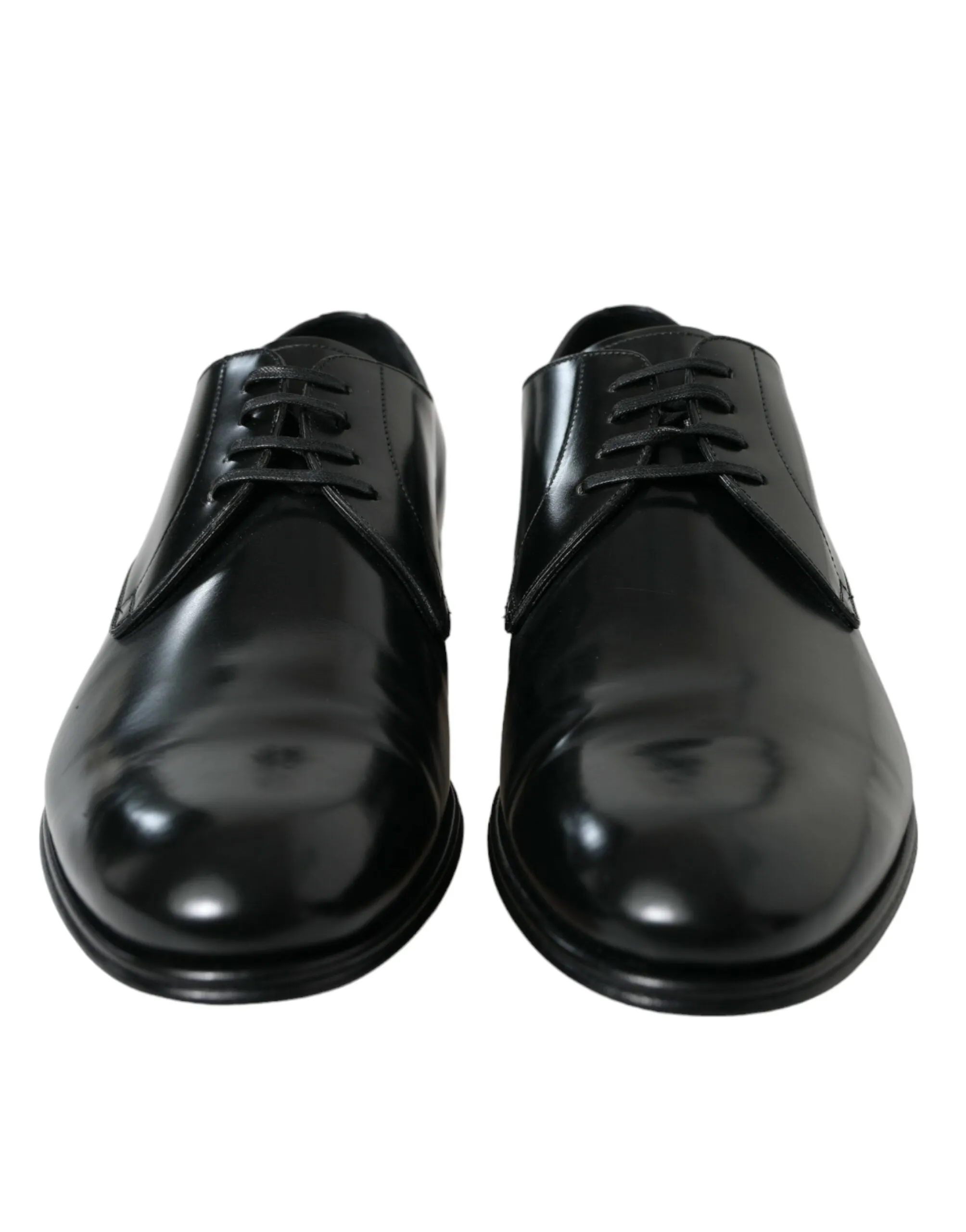 Elegant Black Calfskin Men's Derby Shoes sold by Louxly product image thumbnail 2