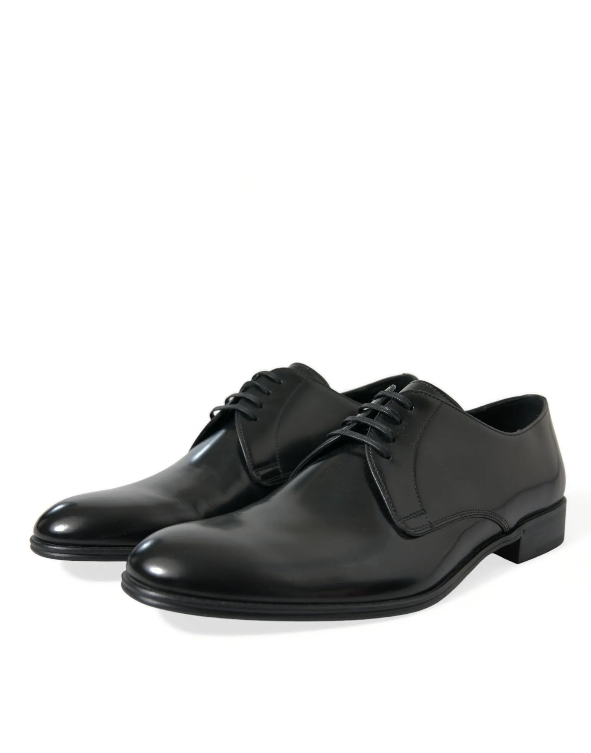 Elegant Black Leather Derby Formal Shoes sold by Louxly product image thumbnail 3