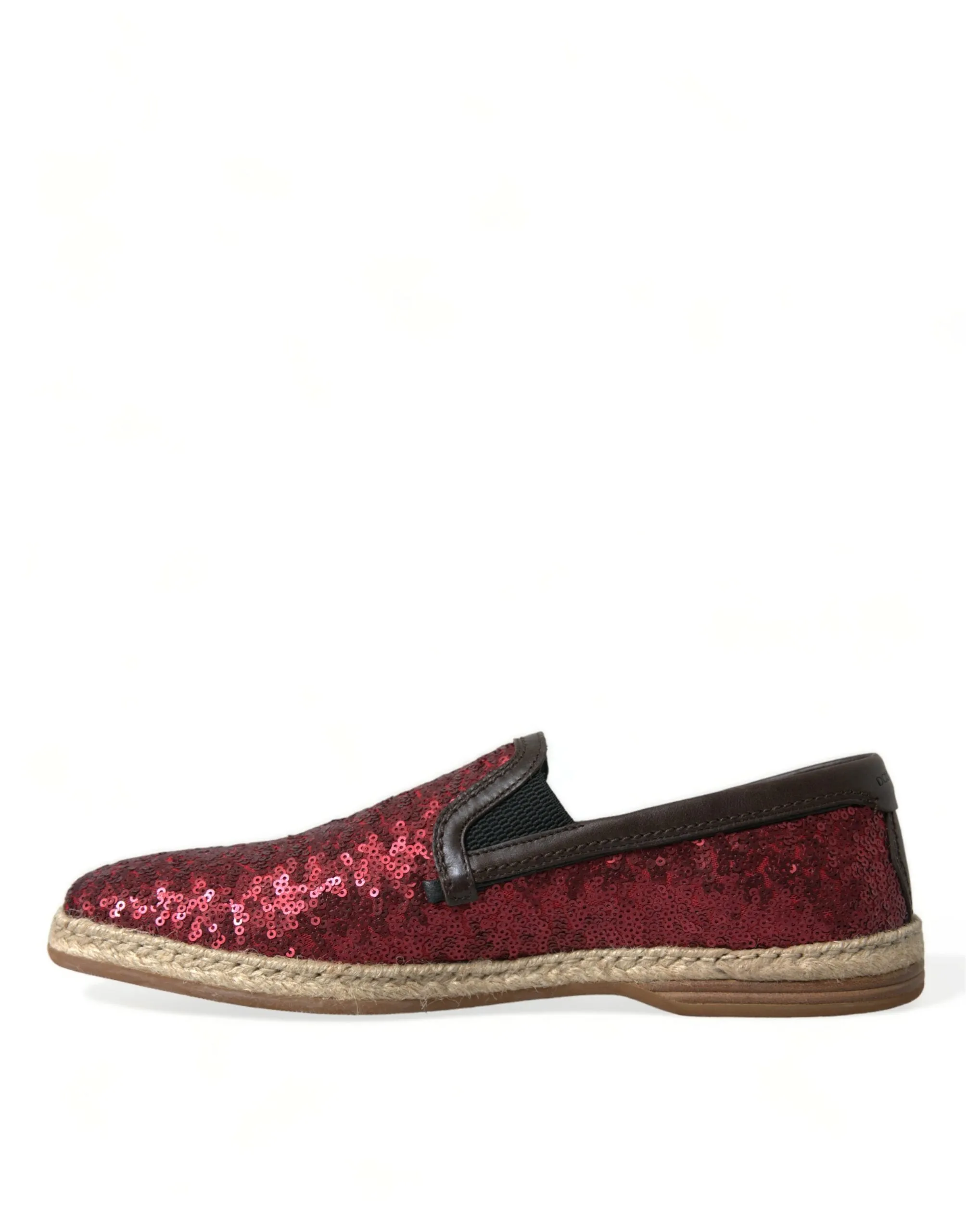 Red Sequined Leather Loafers sold by Louxly product image thumbnail 5