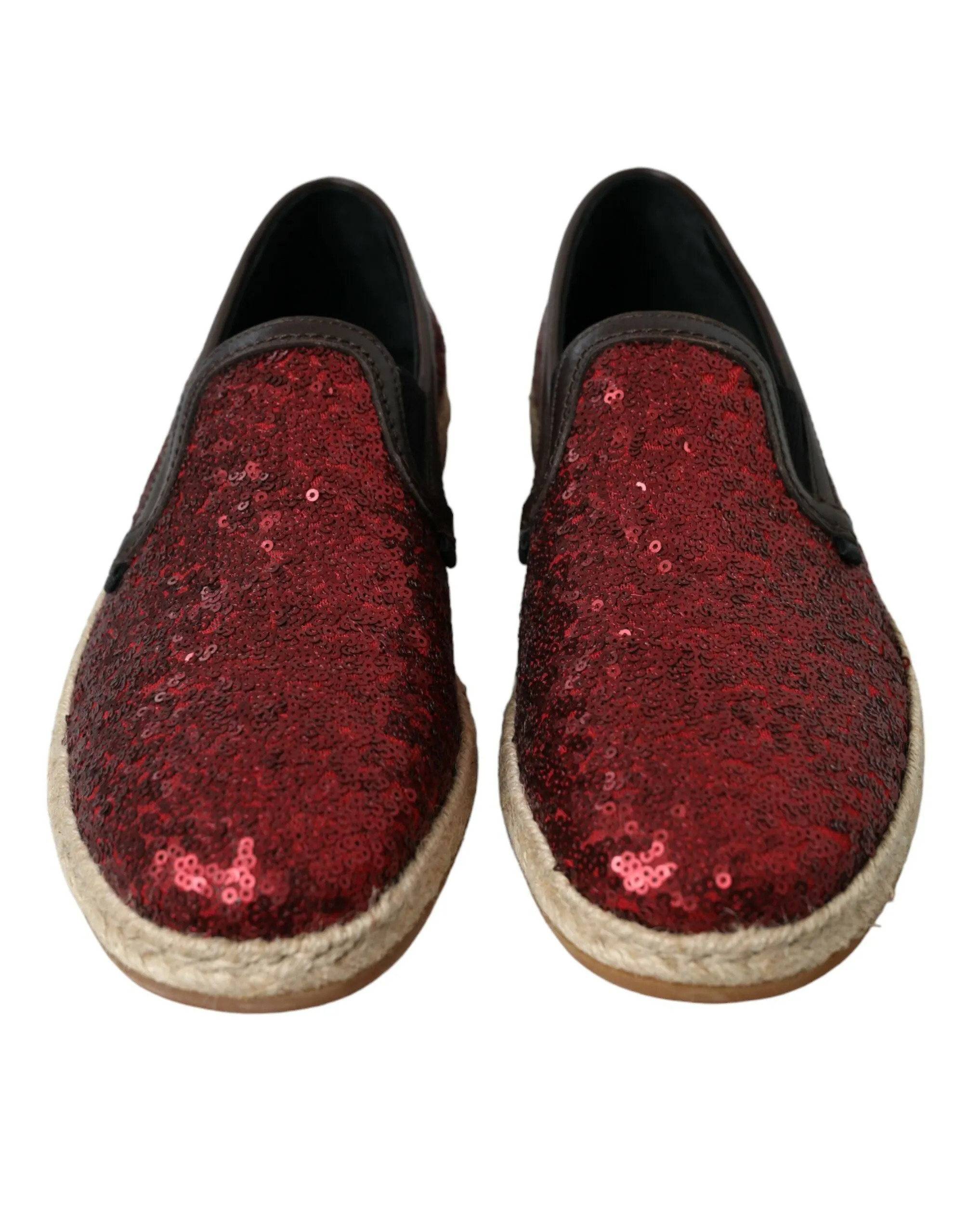 Red Sequined Leather Loafers sold by Louxly product image thumbnail 2