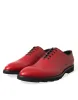 Elegant Red Leather Oxford Dress Shoes sold by Louxly