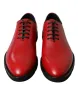 Elegant Red Leather Oxford Dress Shoes sold by Louxly