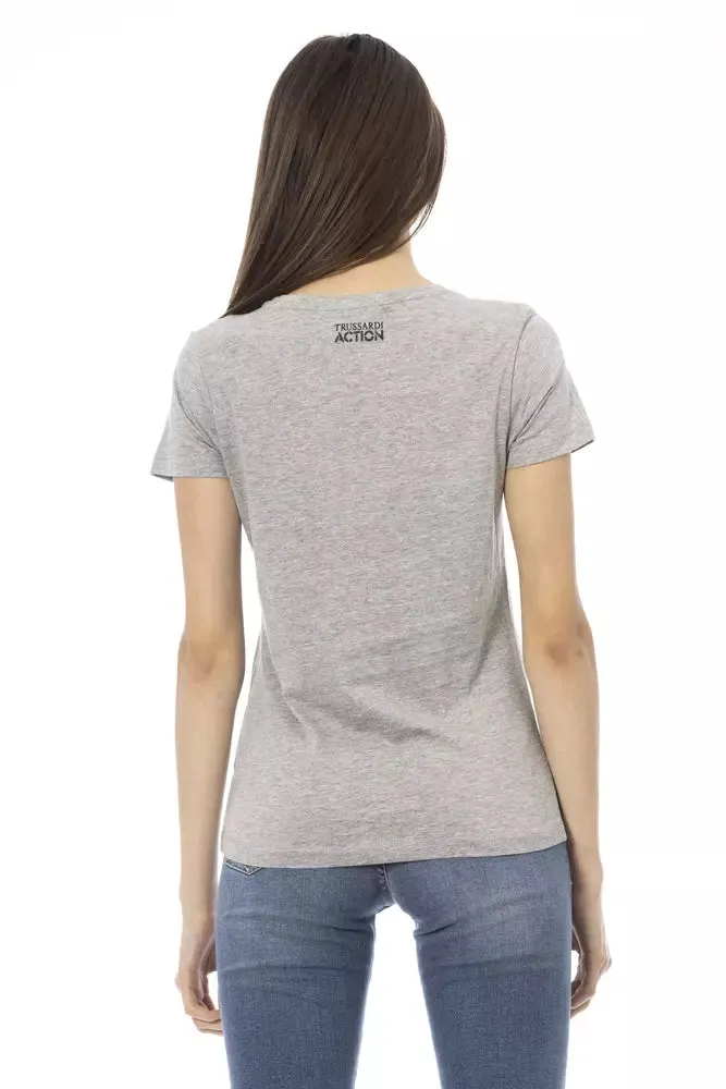 "Gray Cotton Women Top" sold by Louxly product image thumbnail 3