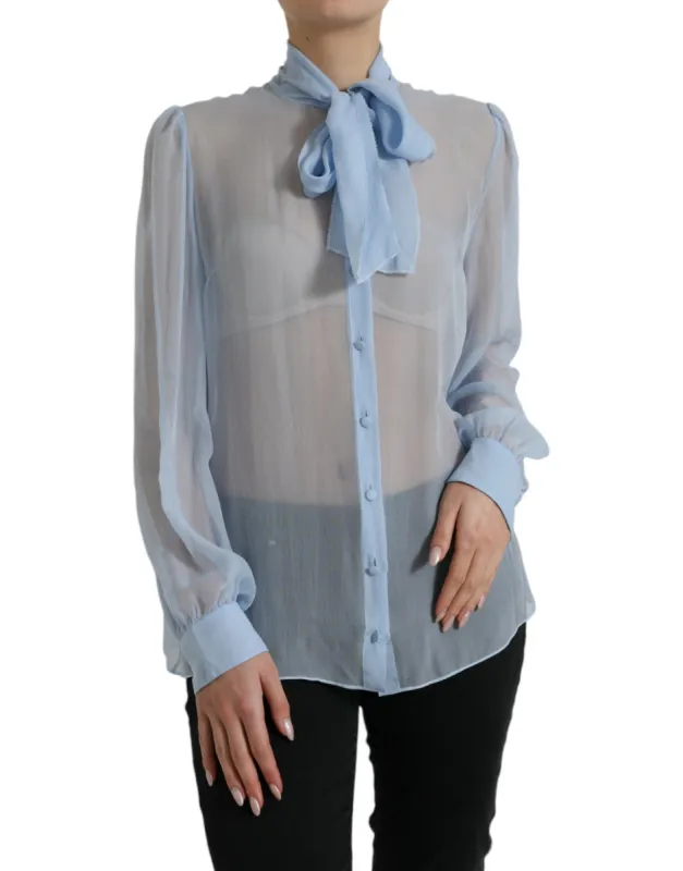 Elegant Silk Long Sleeve Blouse sold by Louxly