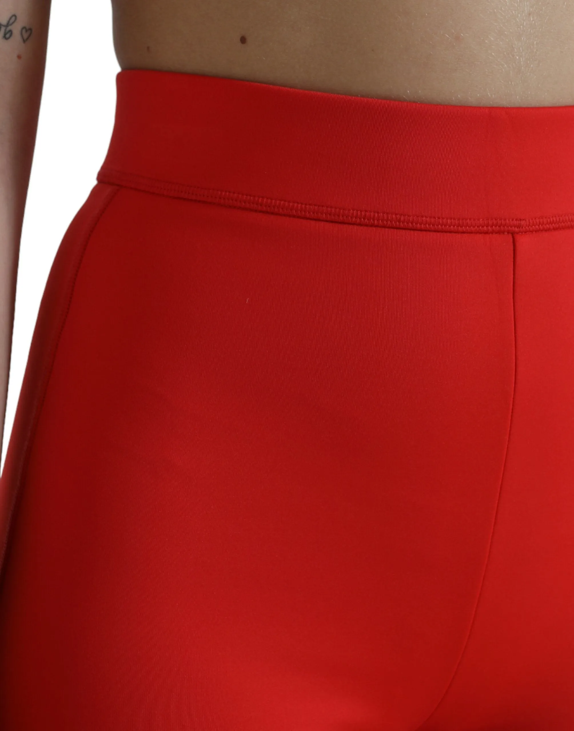 Elegant High Waist Red Leggings sold by Louxly product image thumbnail 4