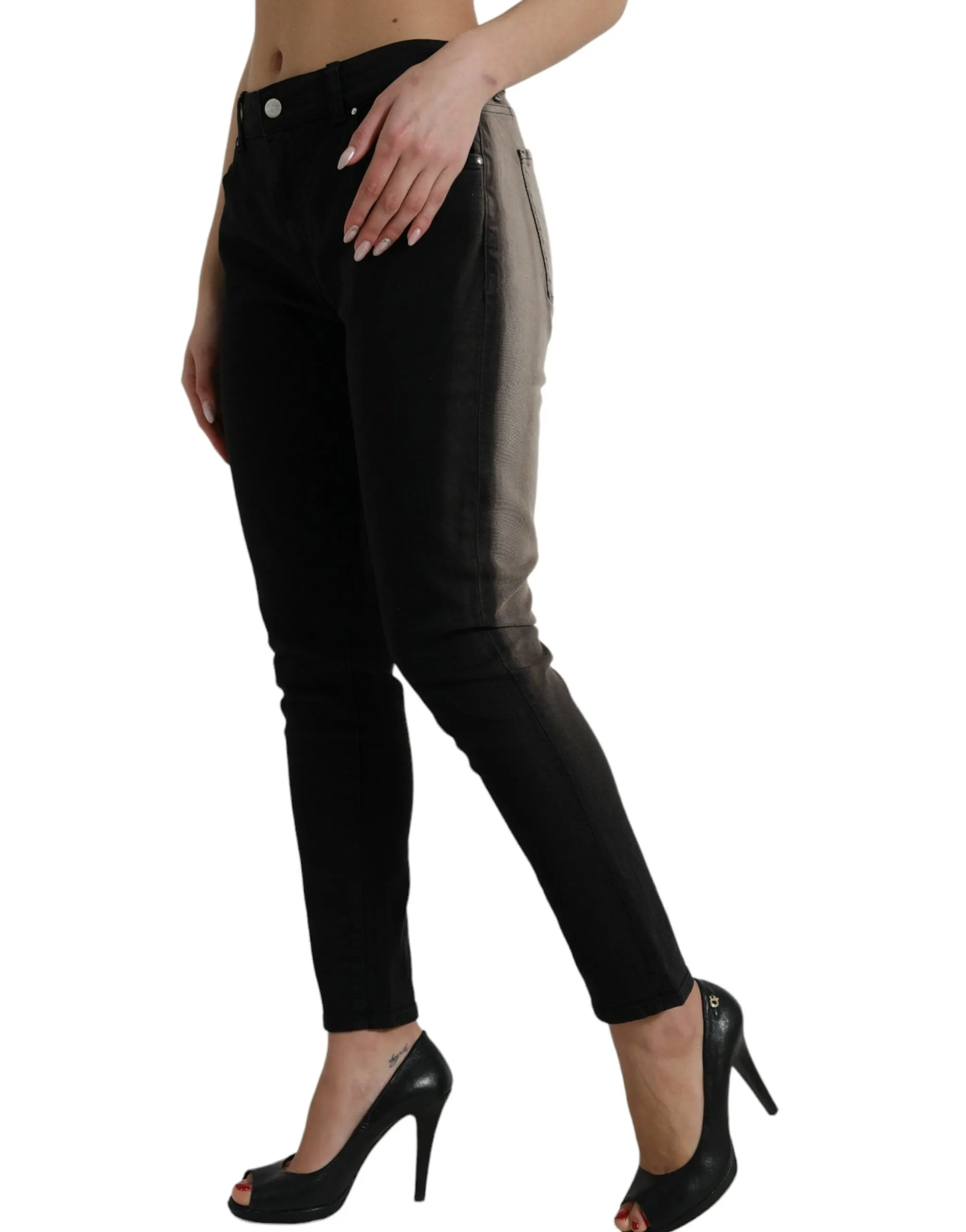Elegant Mid-Waist Stretch Jeans sold by Louxly product image thumbnail 2