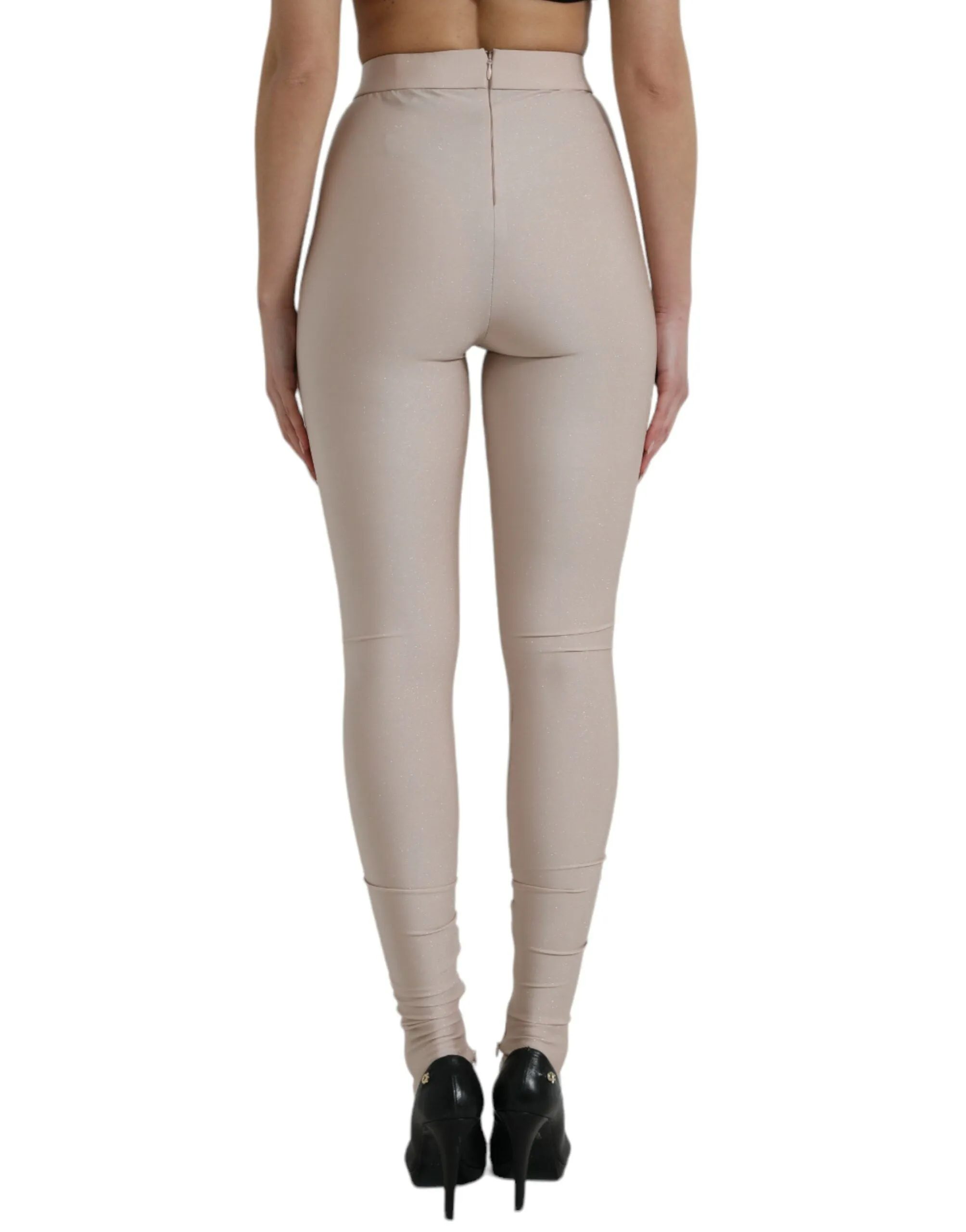 Chic Beige High Waist Leggings sold by Louxly product image thumbnail 3