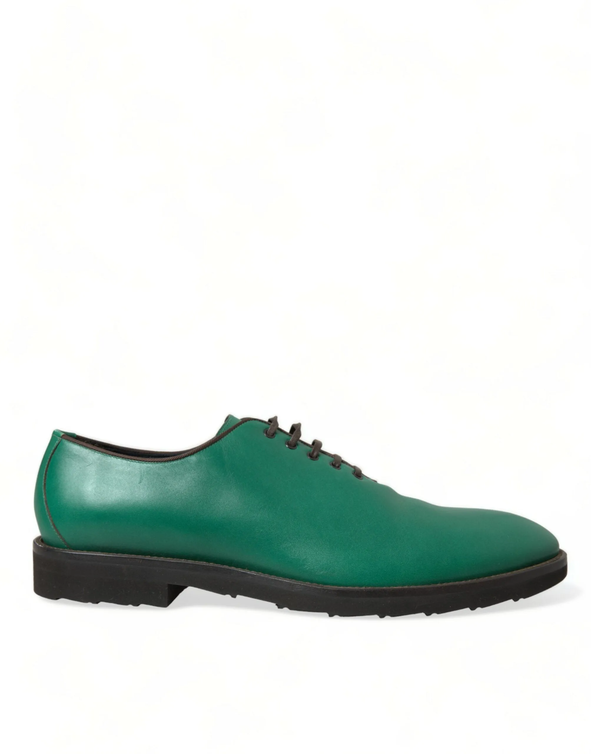 Elegant Green Leather Oxford Dress Shoes sold by Louxly