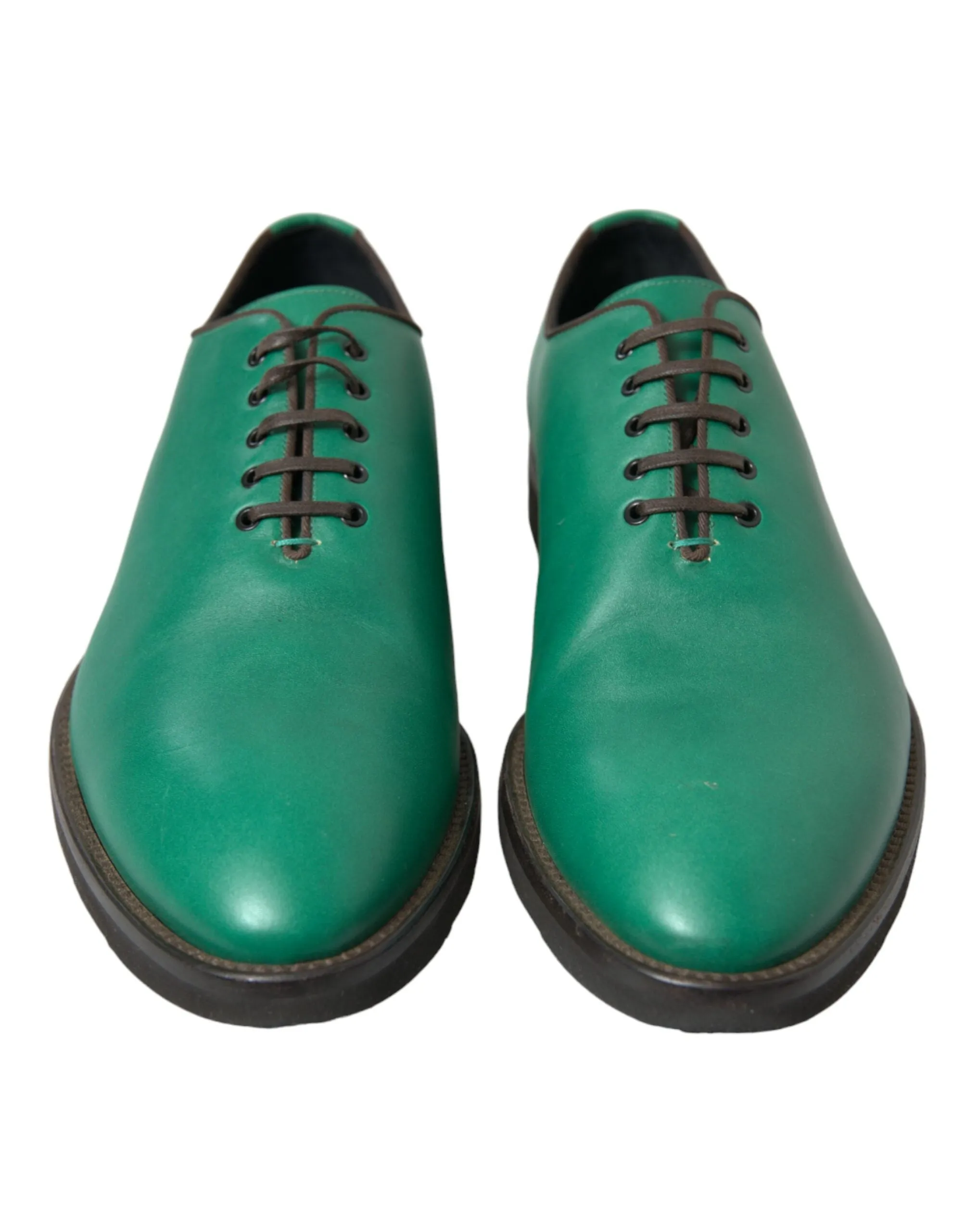Elegant Green Leather Oxford Dress Shoes sold by Louxly product image thumbnail 2