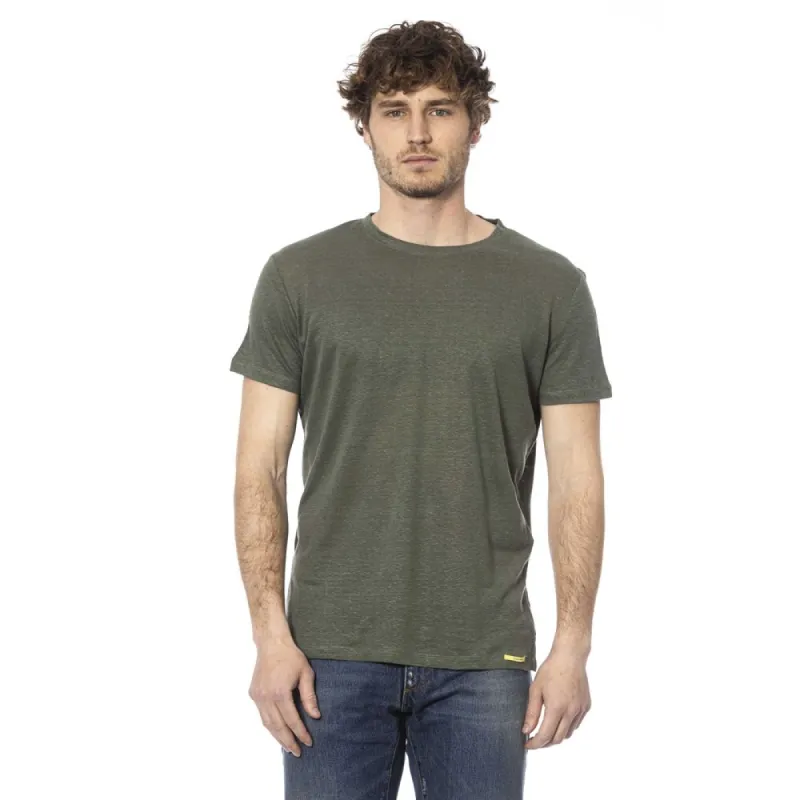Green Cotton Men T-Shirt made by Timberland