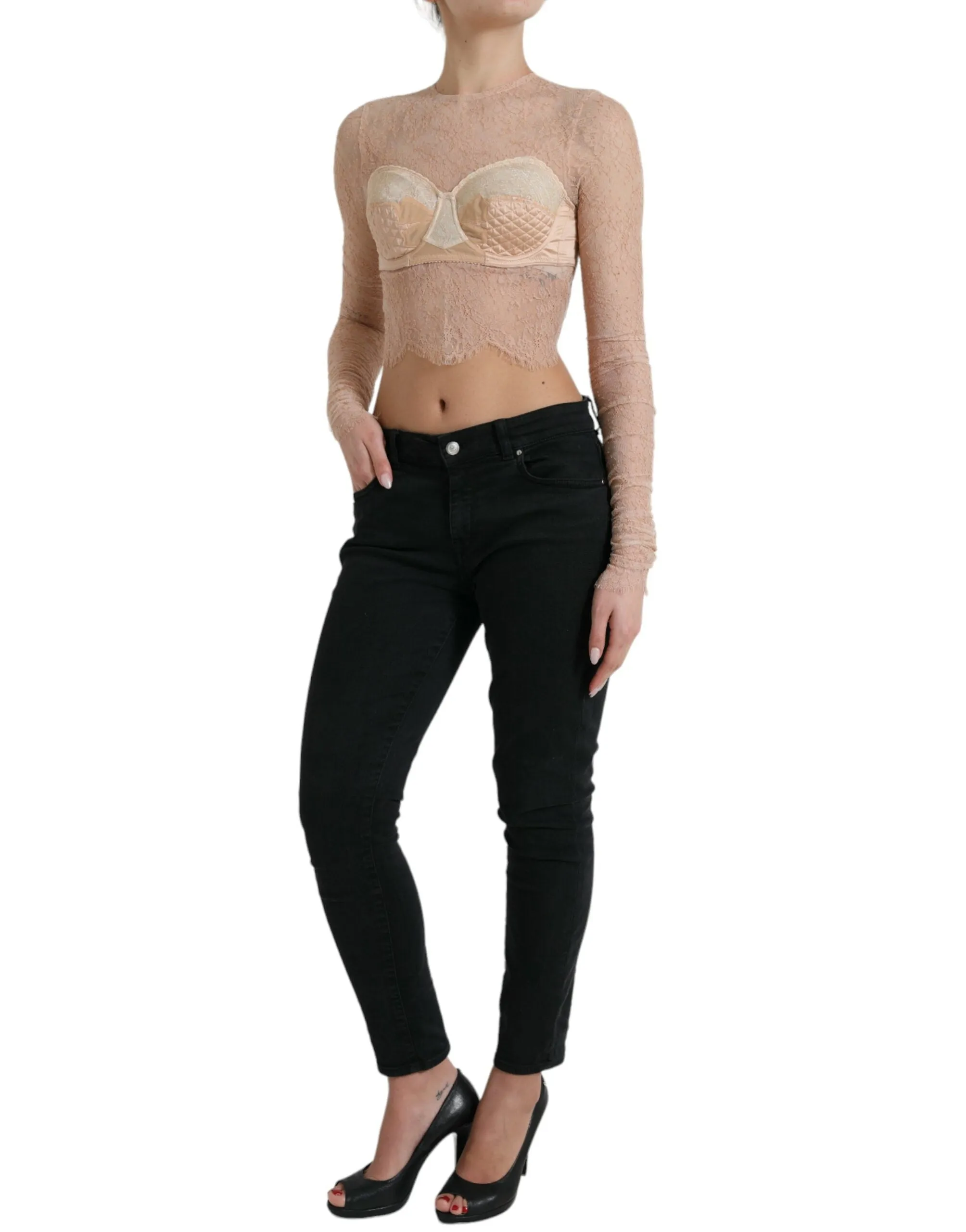 Elegant Lace Bustier Cropped Top sold by Louxly product image thumbnail 2