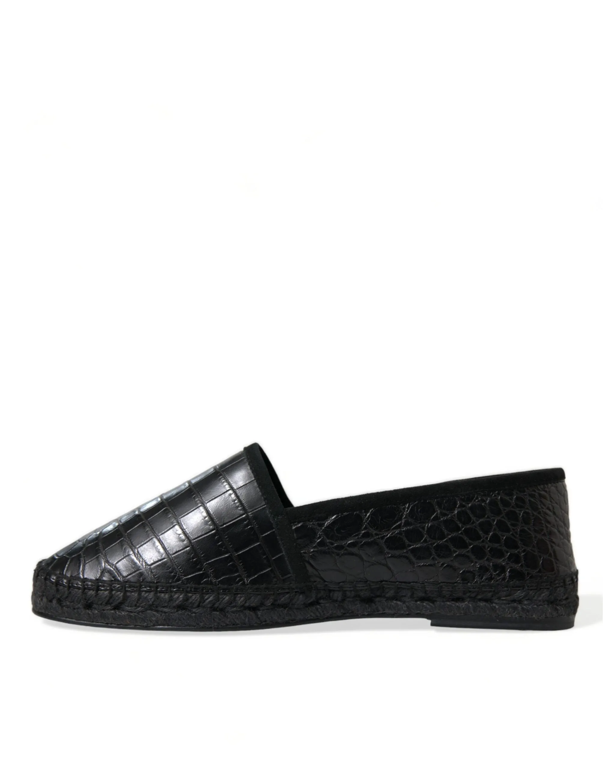 Exotic Black Leather Espadrilles sold by Louxly product image thumbnail 5