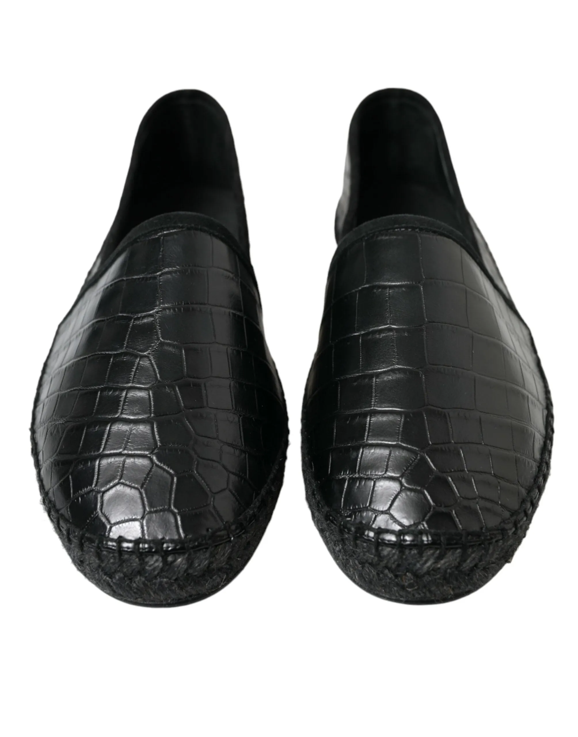 Exotic Black Leather Espadrilles sold by Louxly product image thumbnail 2