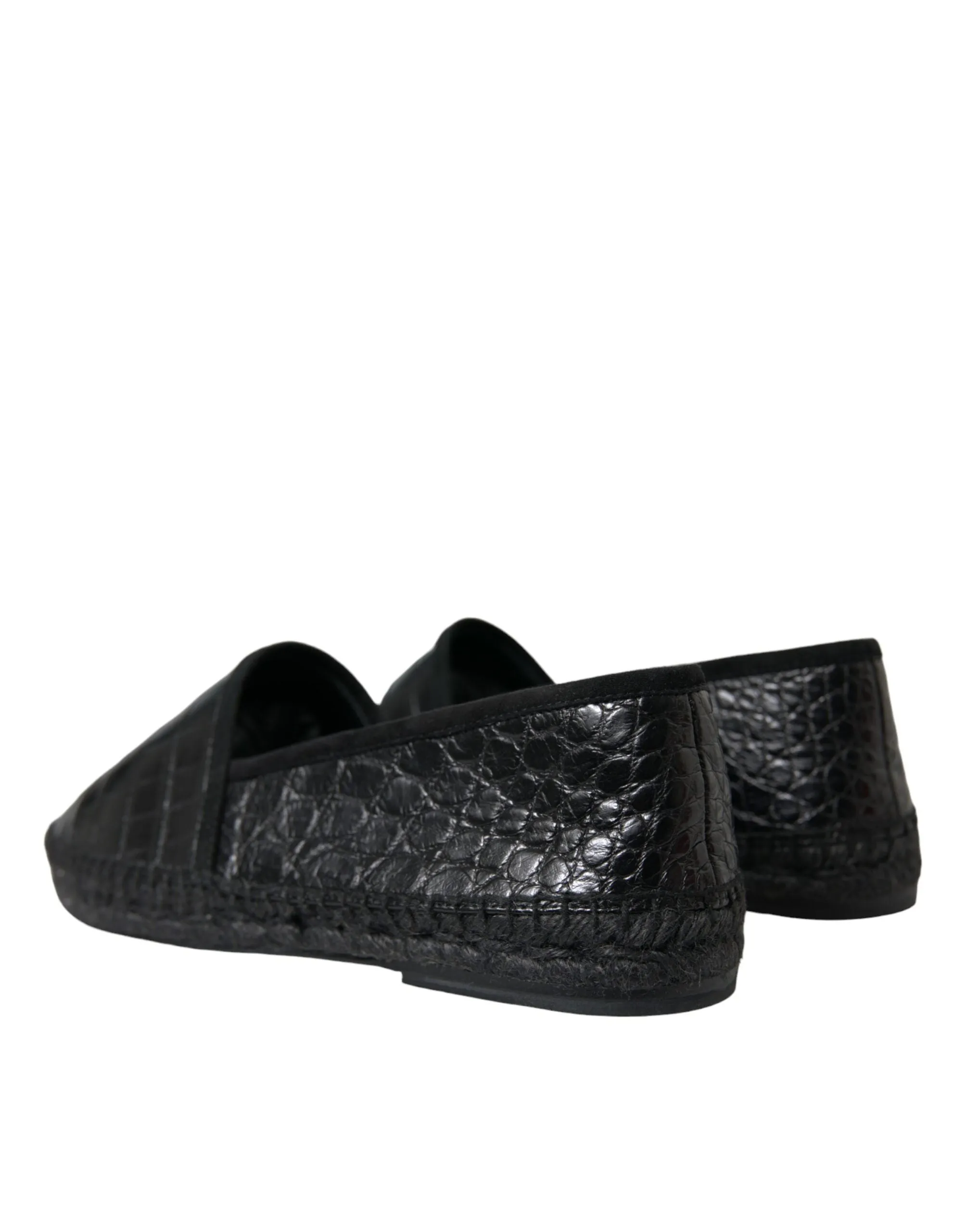 Exotic Black Leather Espadrilles sold by Louxly product image thumbnail 4