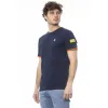 Blue Cotton Men T-Shirt sold by Louxly
