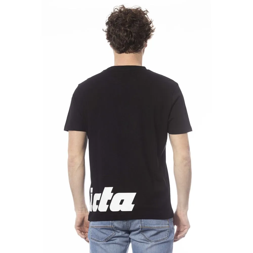 Black Cotton Men T-Shirt sold by Louxly product image thumbnail 3