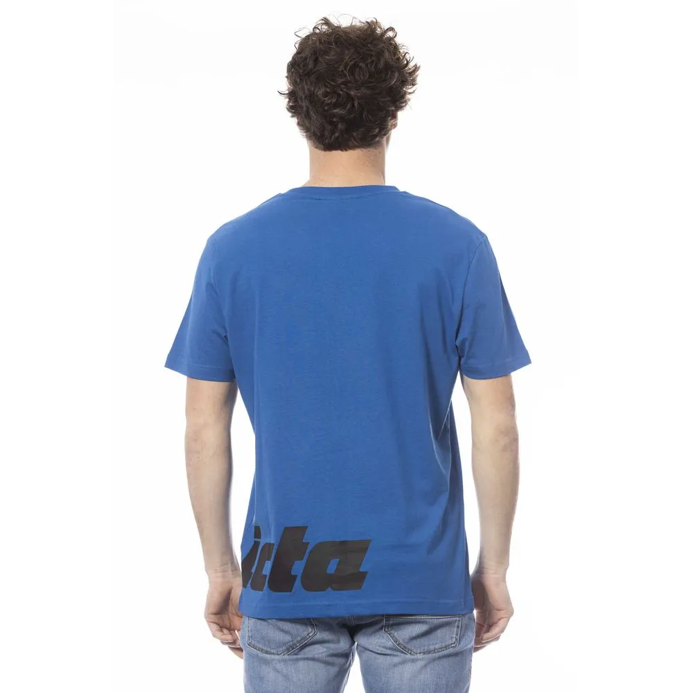 Blue Cotton Men T-Shirt sold by Louxly product image thumbnail 3