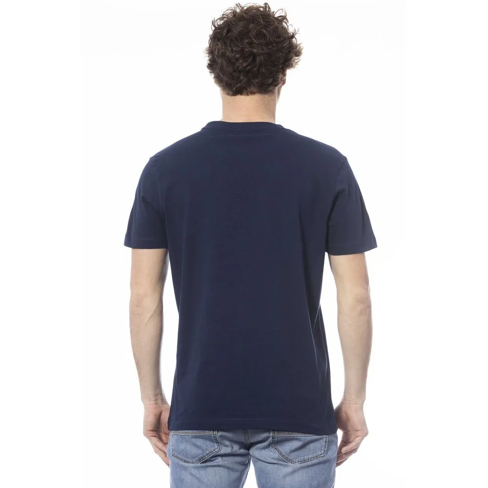 Blue Cotton Men T-Shirt sold by Louxly product image thumbnail 3