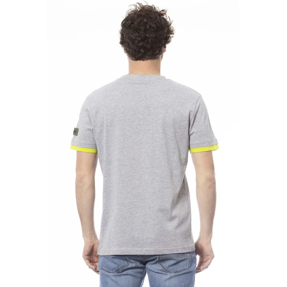 Gray Cotton Men T-Shirt sold by Louxly product image thumbnail 3