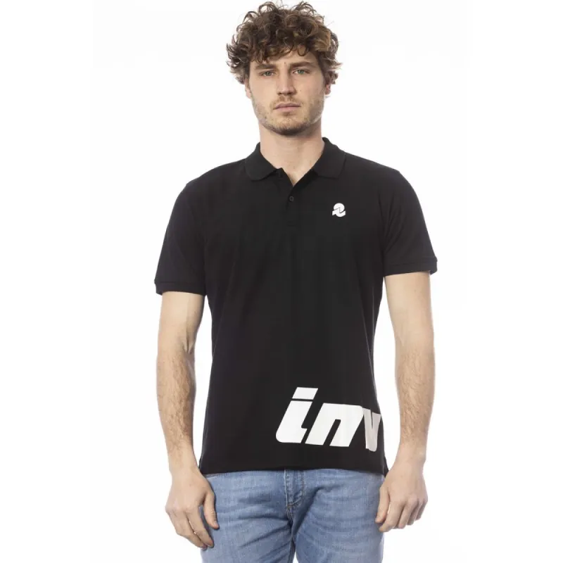 Black Cotton Men Polo Shirt sold by Louxly