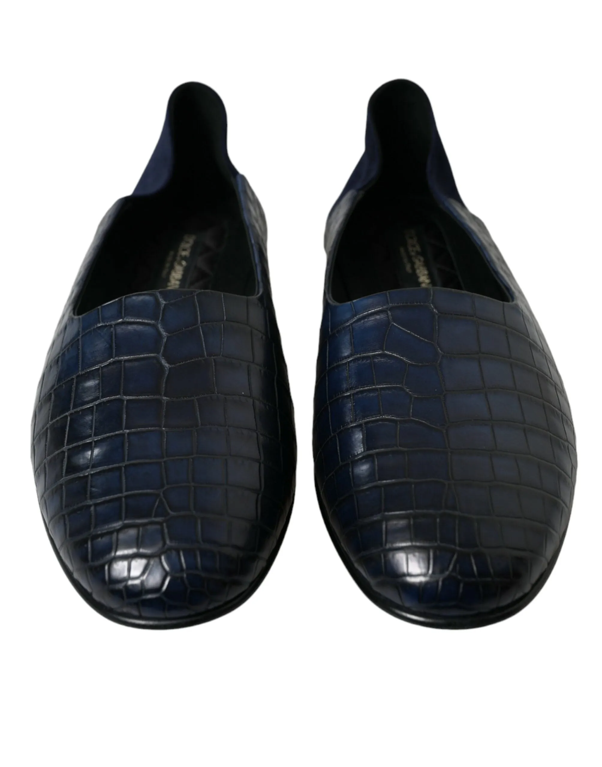Elegant Blue Crocodile Leather Loafers sold by Louxly product image thumbnail 2