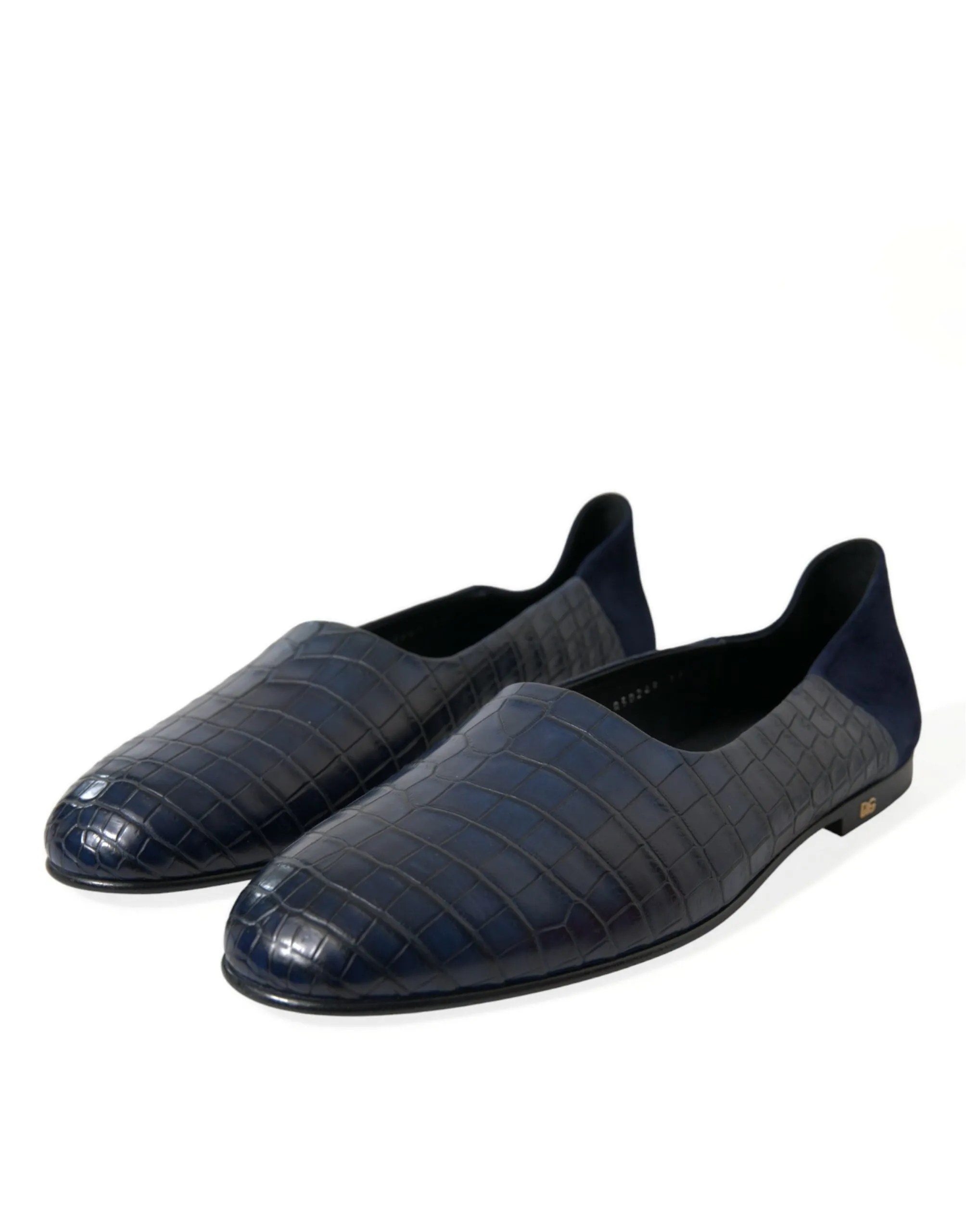 Elegant Blue Crocodile Leather Loafers sold by Louxly product image thumbnail 3