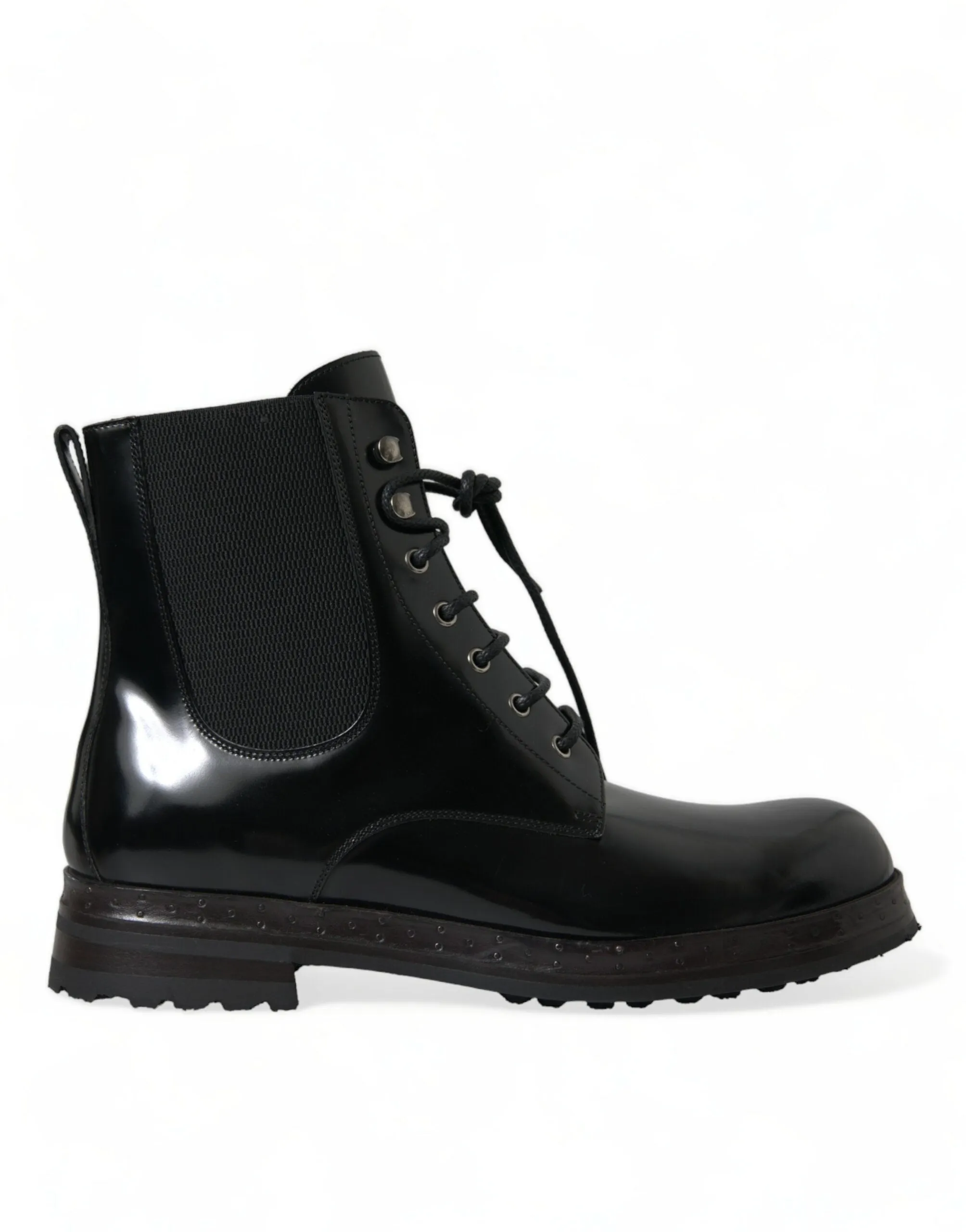 Elegant Black Leather Mid Calf Men's Boots sold by Louxly