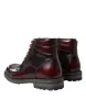 Dapper Dual-Tone Leather Ankle Boots sold by Louxly