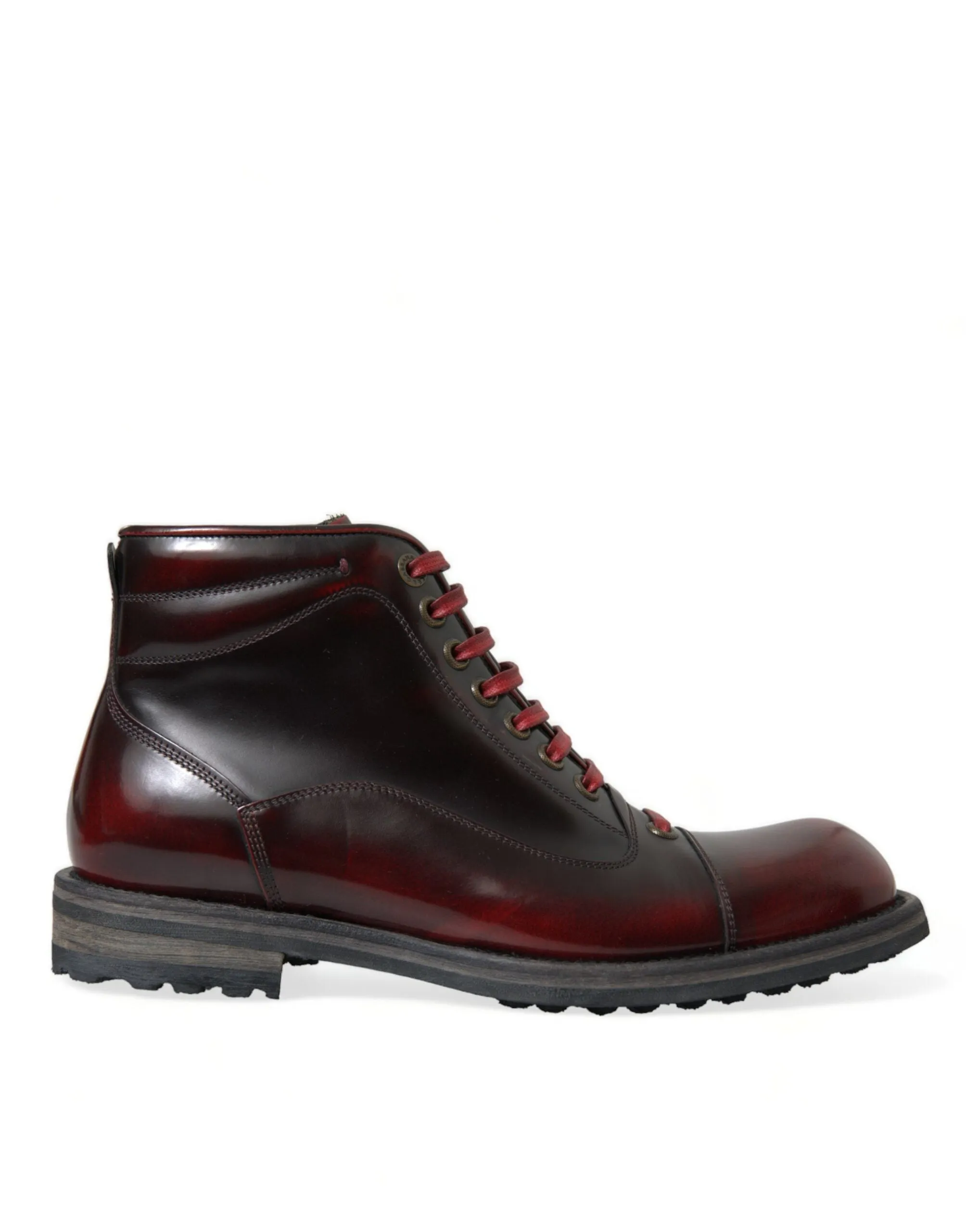 Dapper Dual-Tone Leather Ankle Boots sold by Louxly