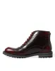 Dapper Dual-Tone Leather Ankle Boots sold by Louxly