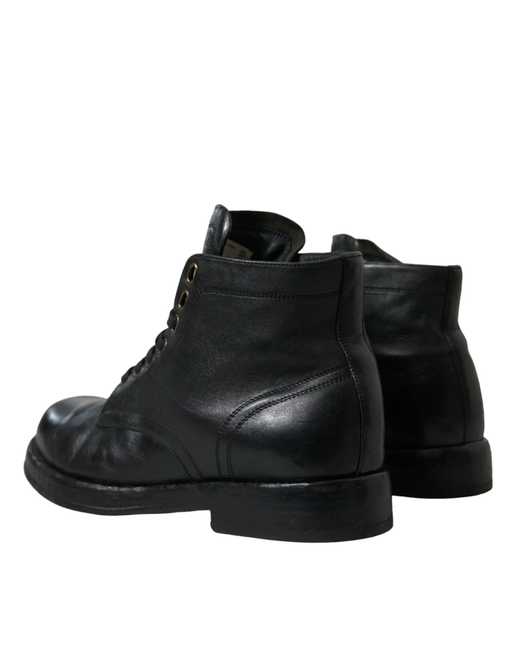 Elegant Black Horse Leather Ankle Boots sold by Louxly product image thumbnail 4