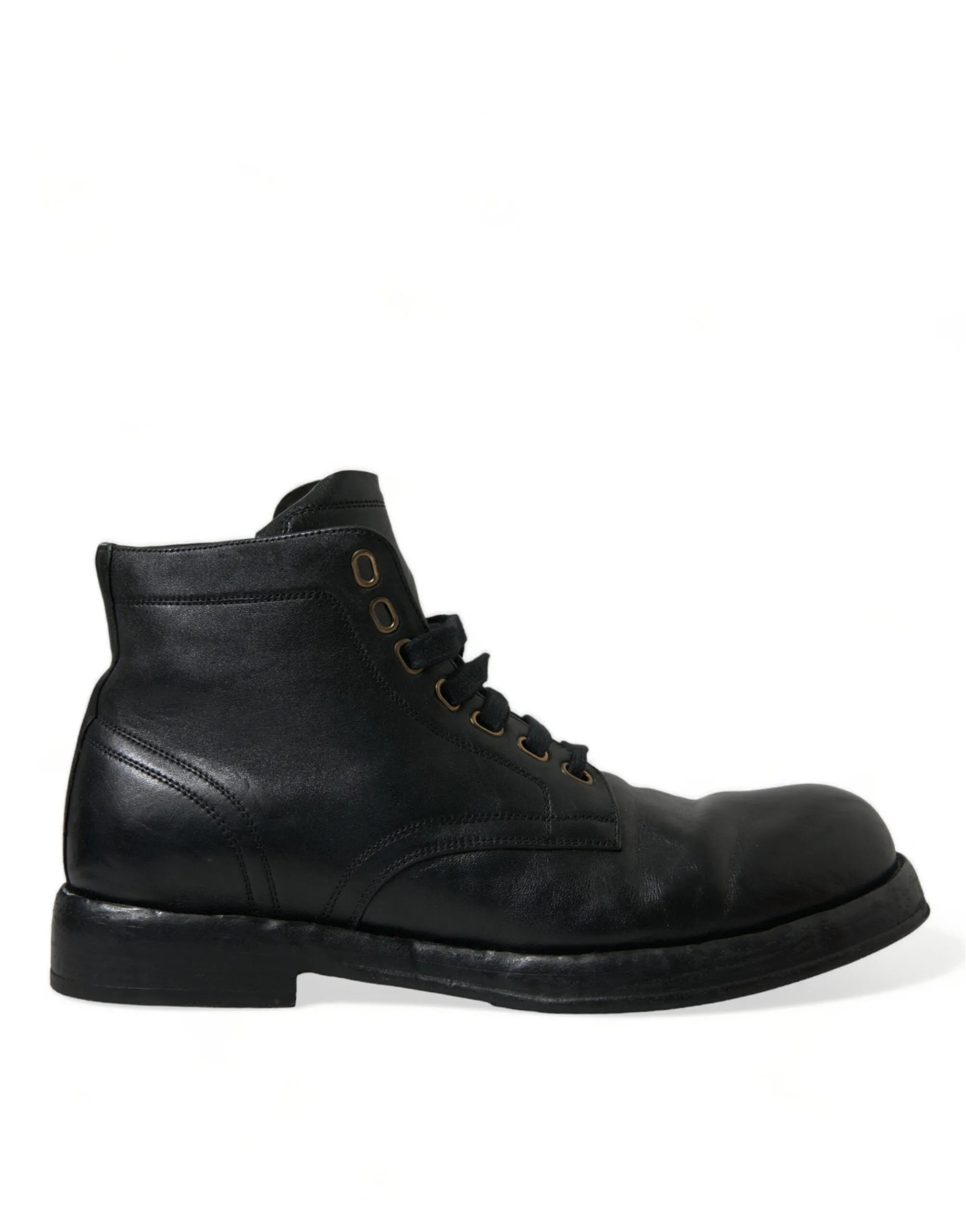 Elegant Black Horse Leather Ankle Boots sold by Louxly